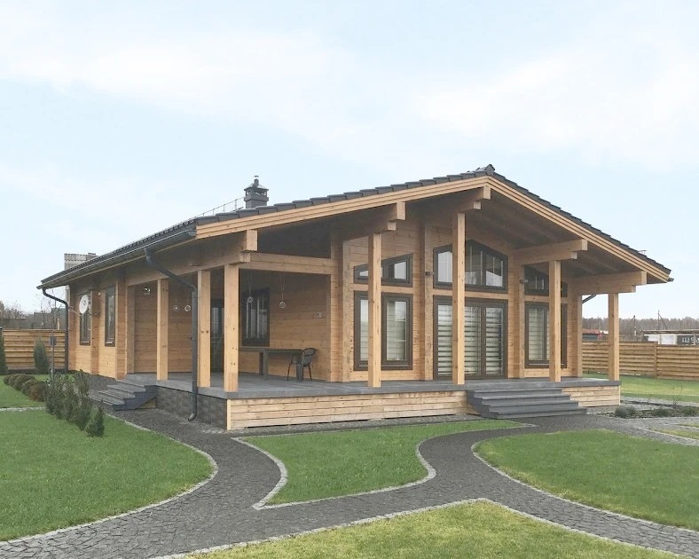 120 M² Ahşap Sütunlu Villa