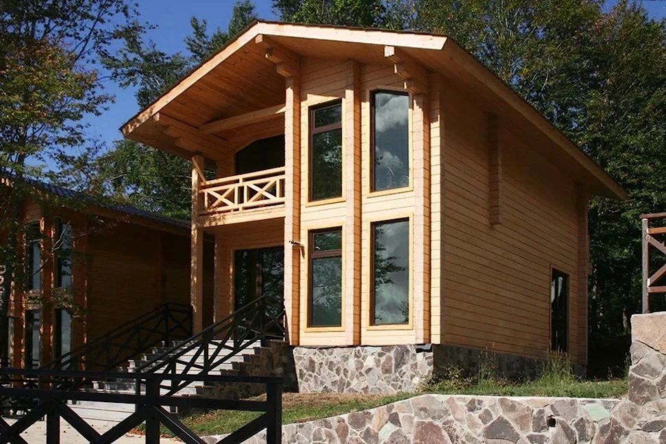 84 M² Dağ Evi, 18 cm Ahşap 2