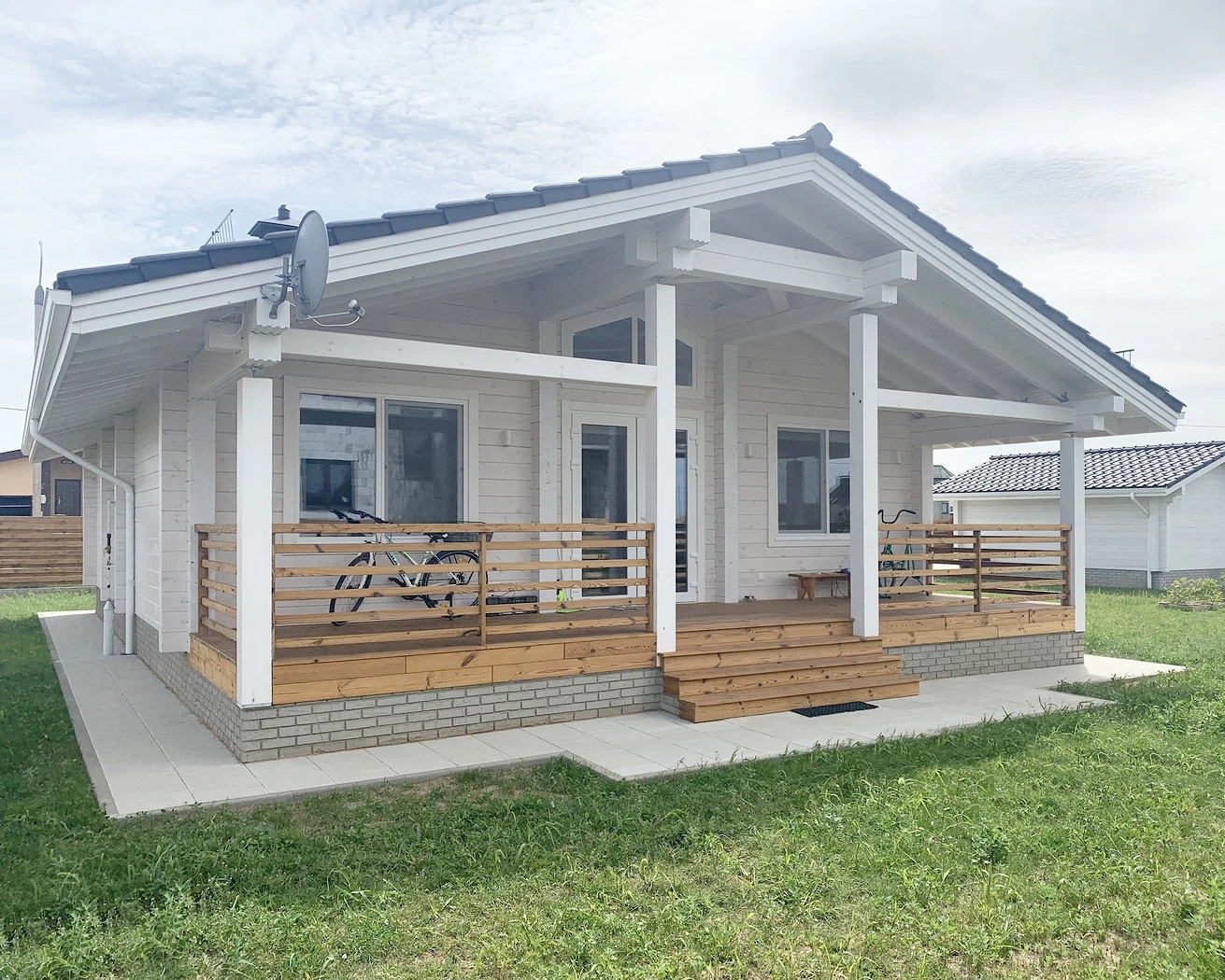 90 M² Verandalı Kütük Ev 0