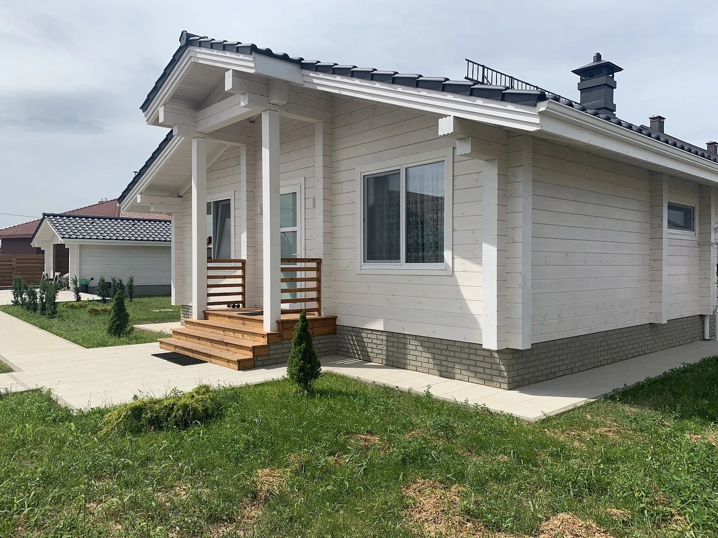 90 M² Verandalı Kütük Ev 5