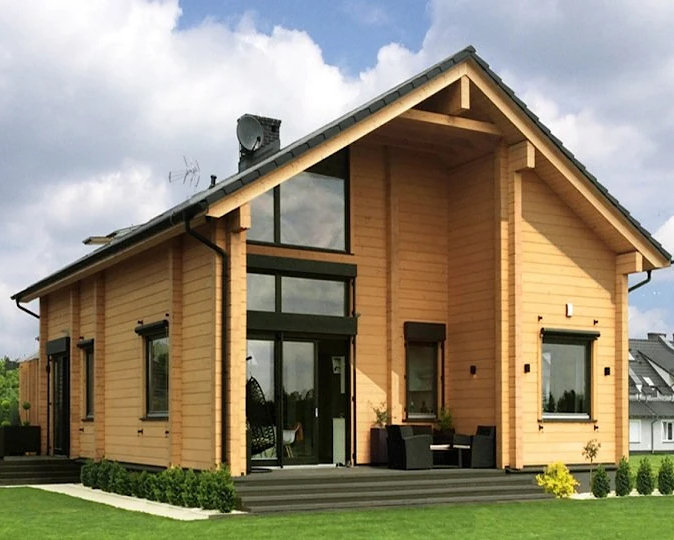 Çatı Katlı, Polonya Tipi Ahşap Ev 164 M² 0